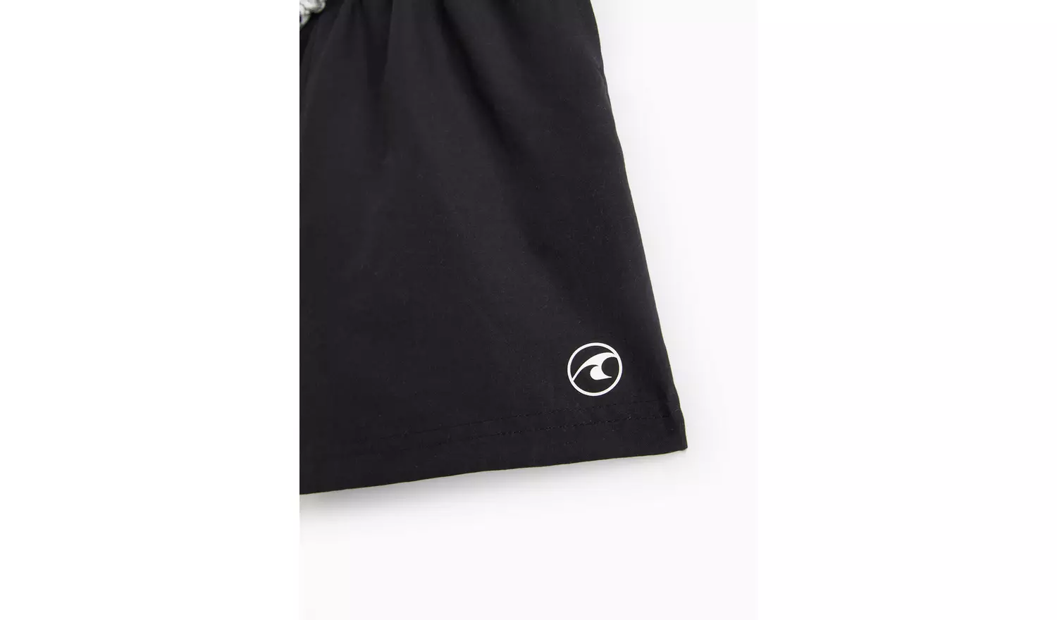 Basic Woven Black Swim Shorts S