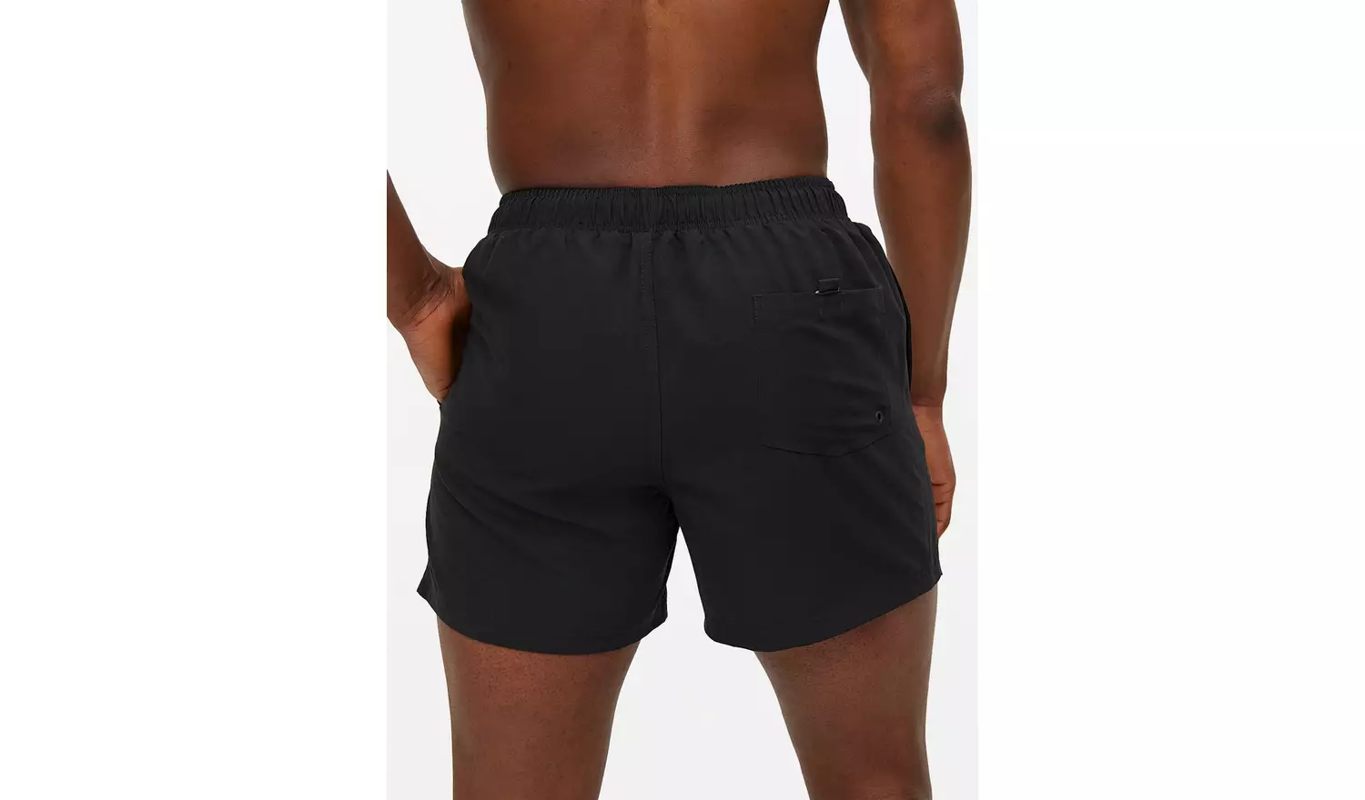 Basic Woven Black Swim Shorts XS