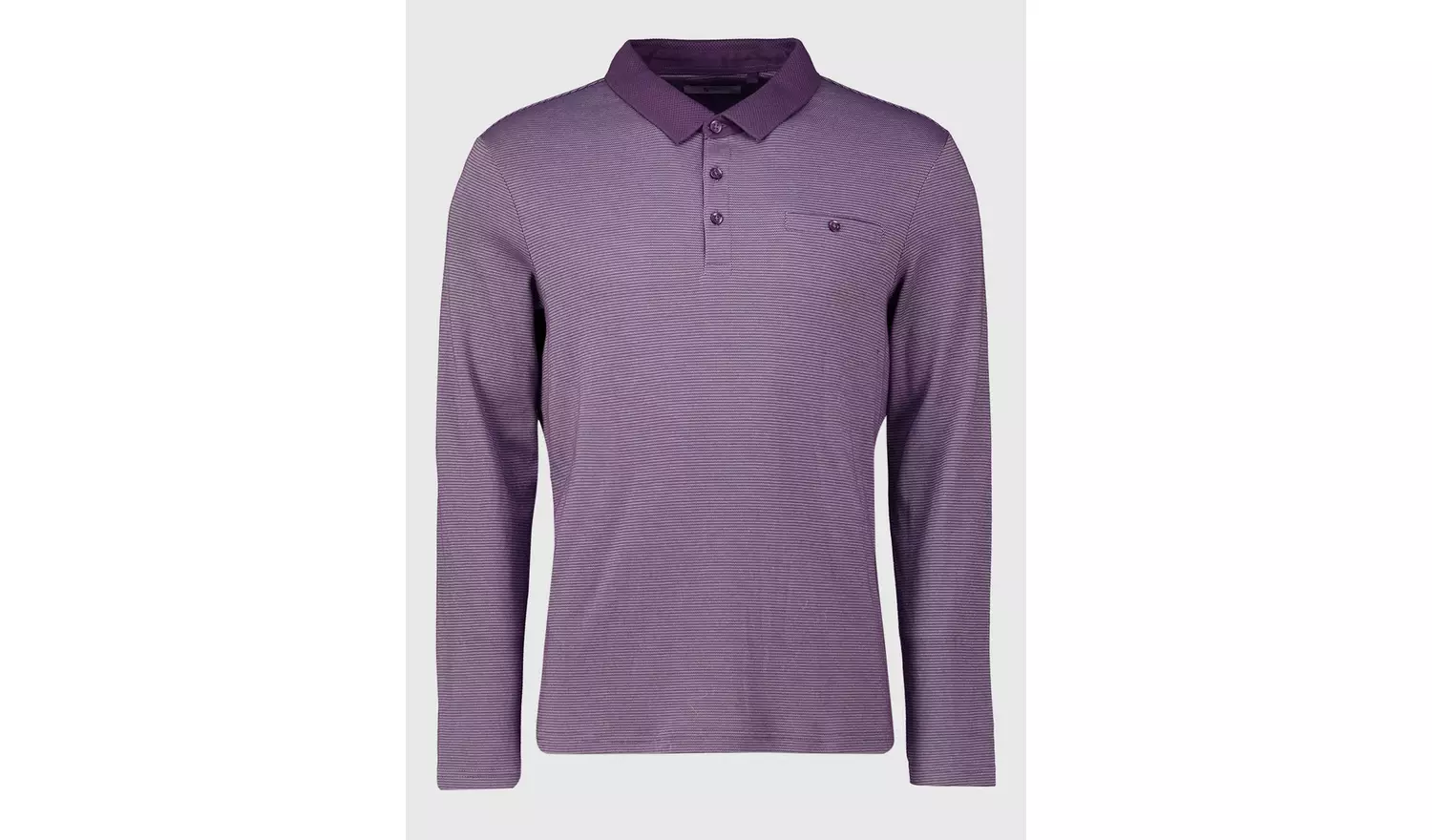 Purple Cross Dye Polo Shirt - XL