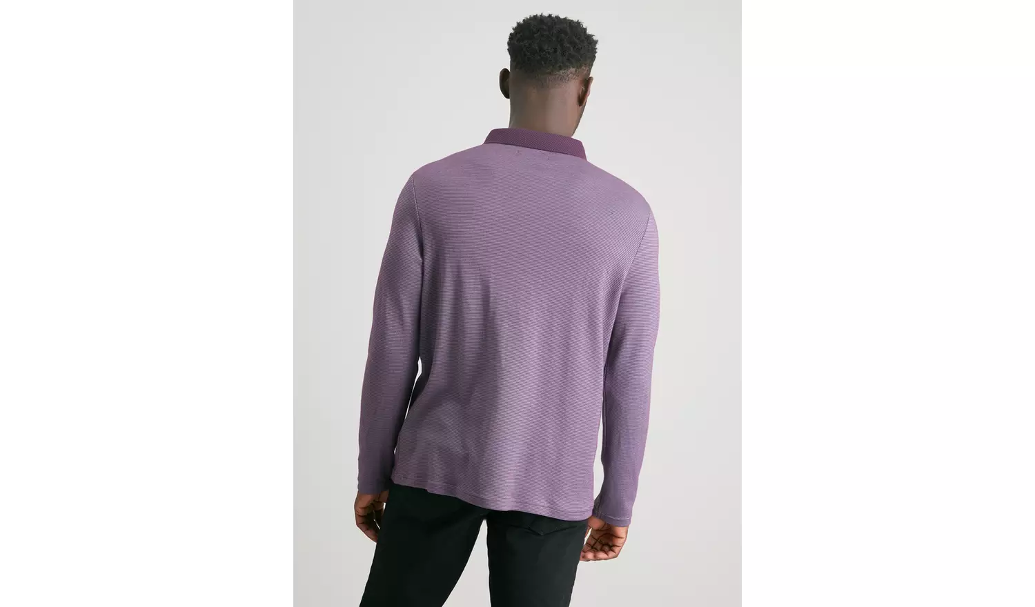 Purple Cross Dye Polo Shirt - XXXXL