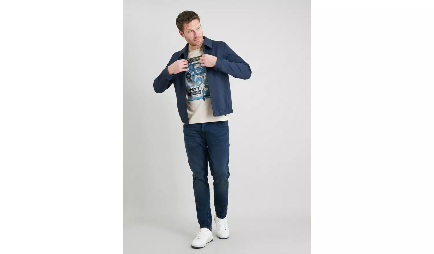 VW Golf Cream MK1 Racing Graphic Regular Fit T-Shirt - S