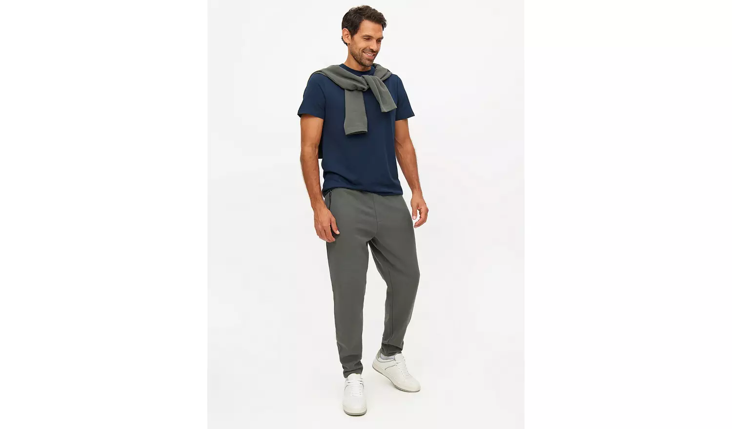 Navy Plain Core Short Sleeve T-Shirt S