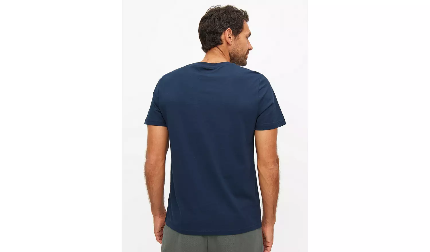 Navy Plain Core Short Sleeve T-Shirt S