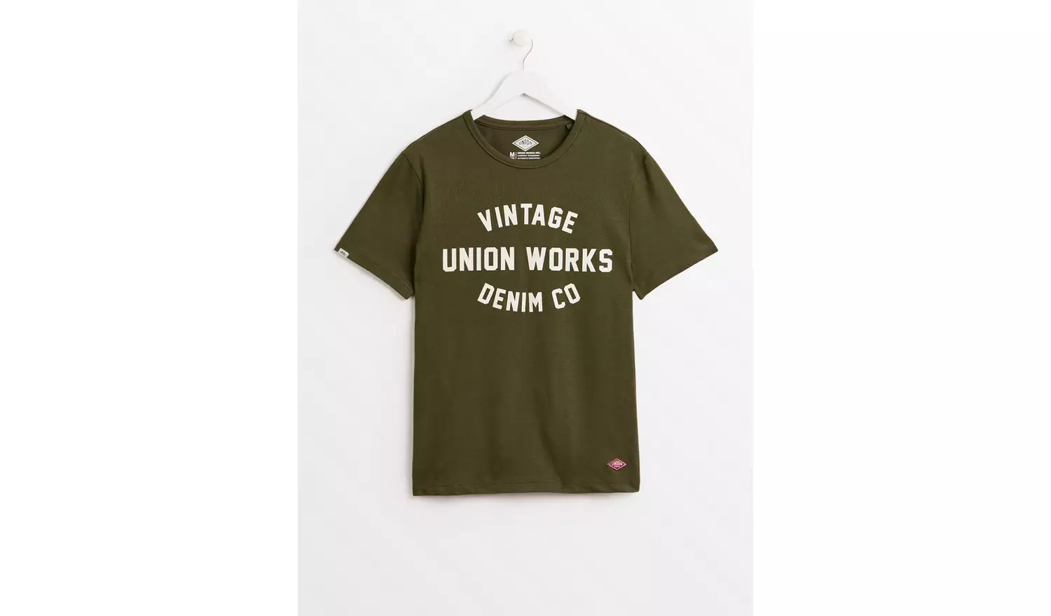 UNION WORKS Khaki Salute Graphic T-Shirt S