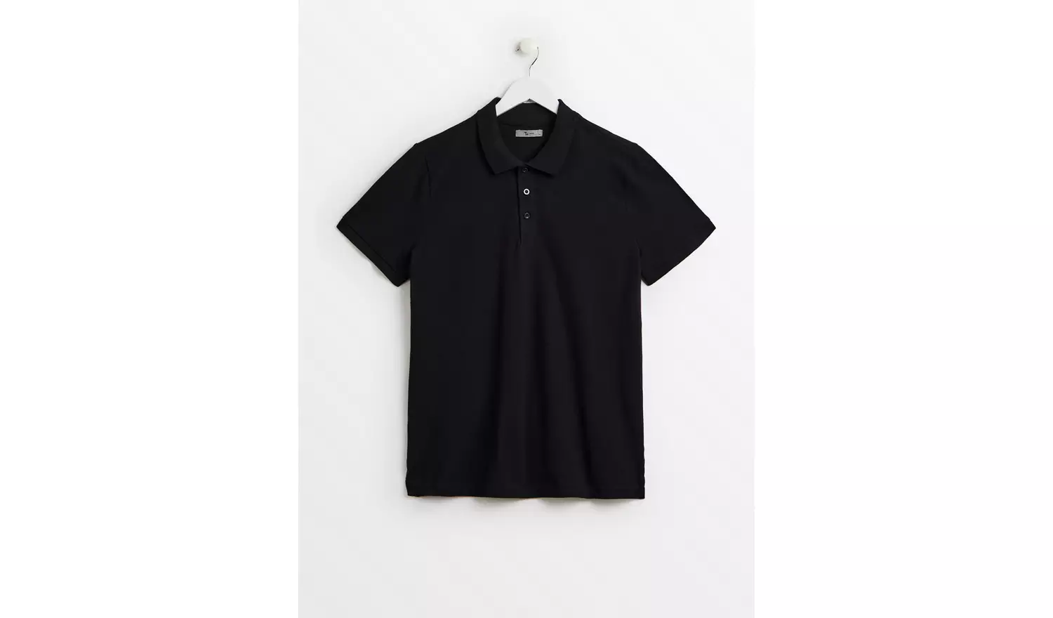 Black Pique Polo Shirt XXXL