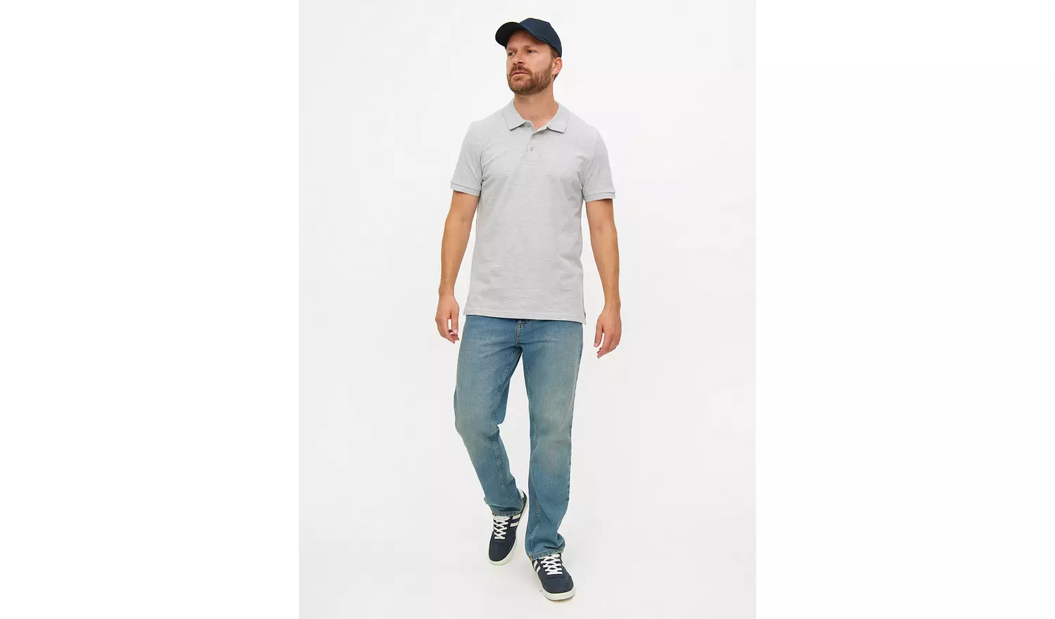 Grey Pique Polo Shirt XXXXL