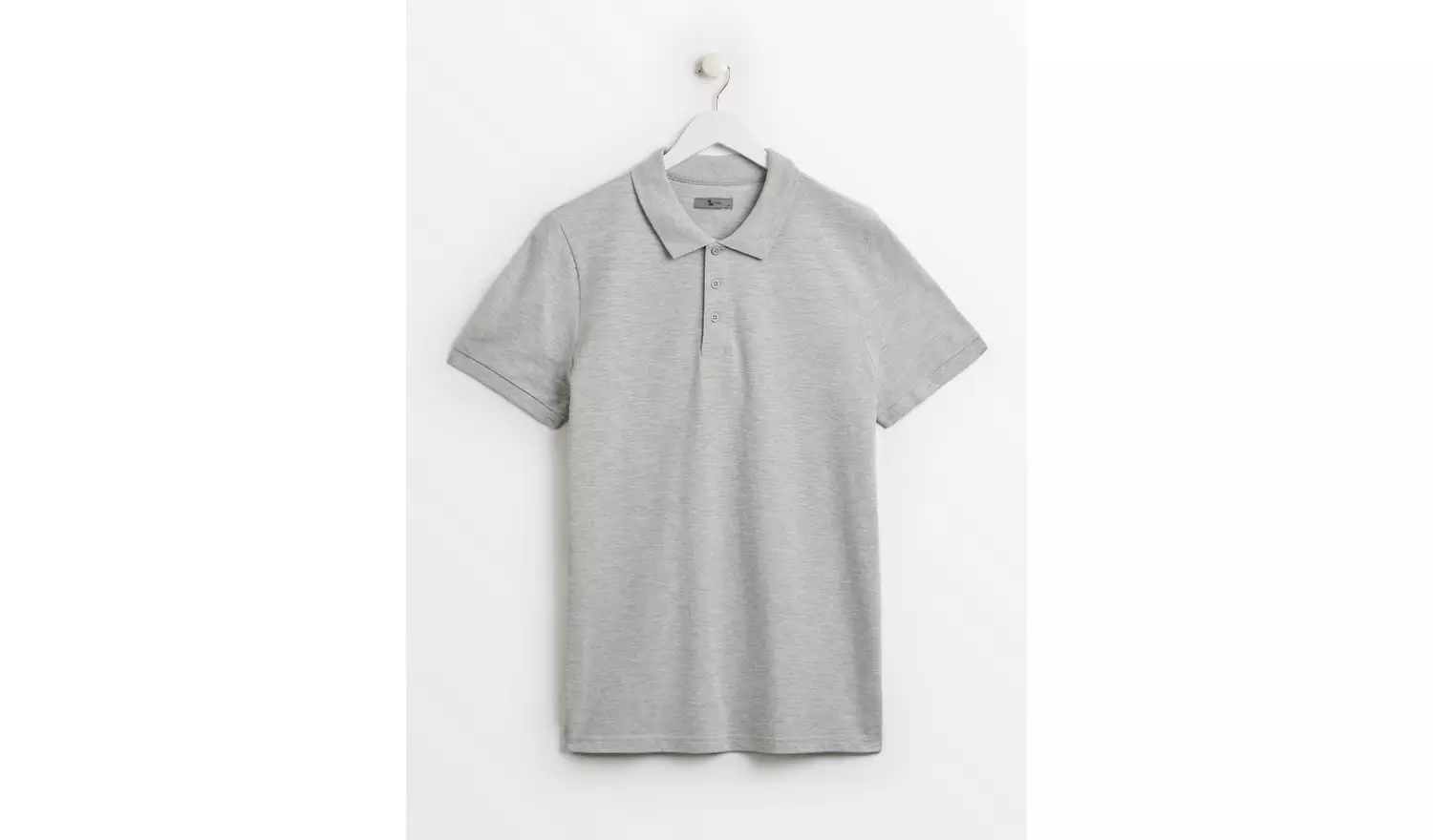 Grey Pique Polo Shirt XXXL