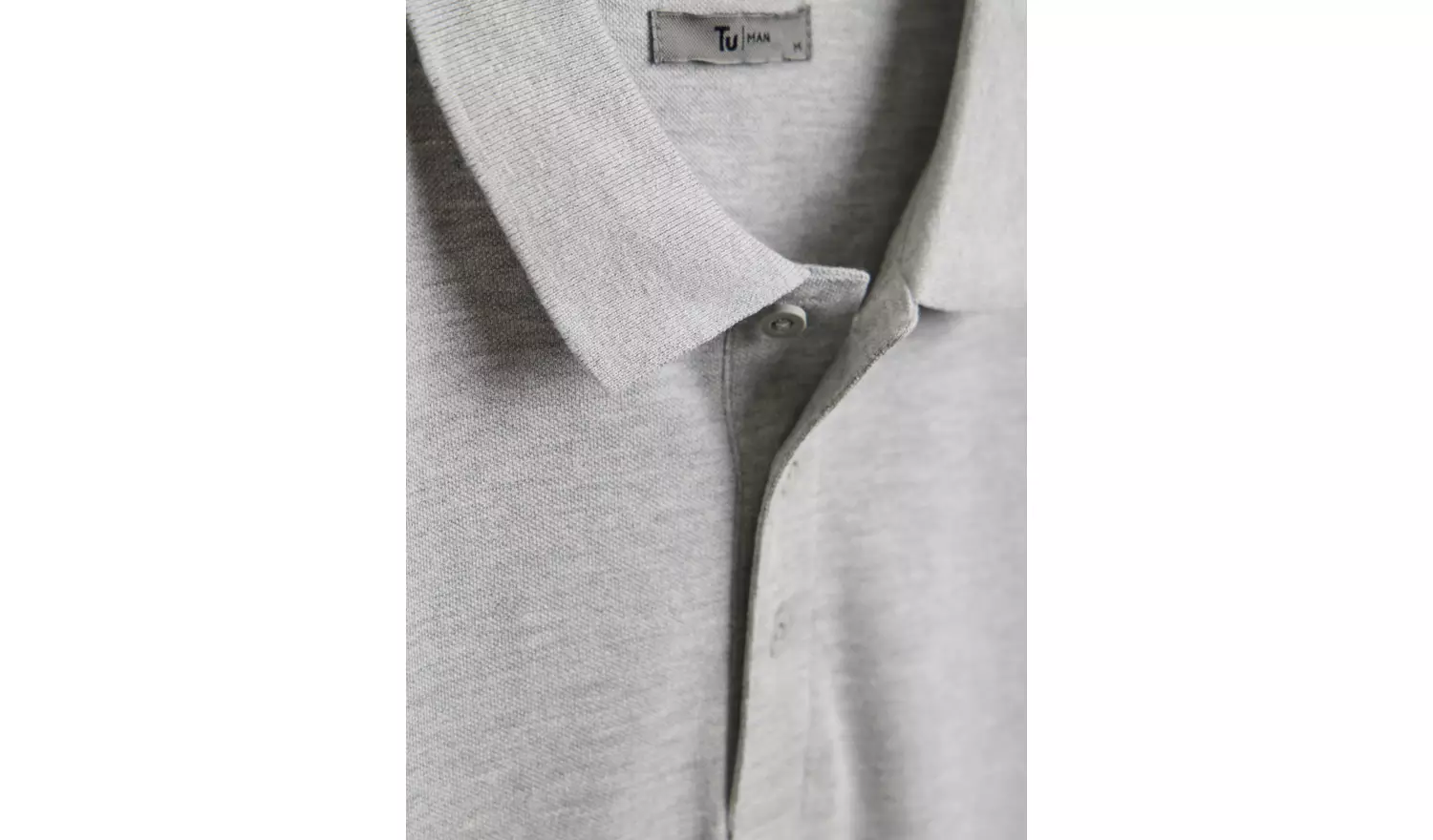 Grey Pique Polo Shirt XXXL