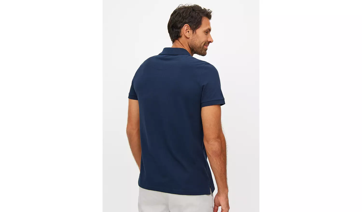 Navy Pique Polo Shirt XL