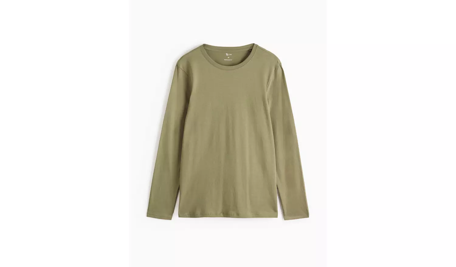 Plain Khaki Long Sleeve T-Shirt XXL