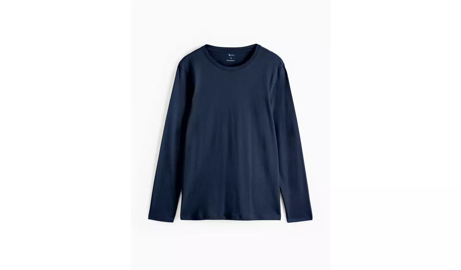 Plain Navy Long Sleeve T-Shirt XXXL