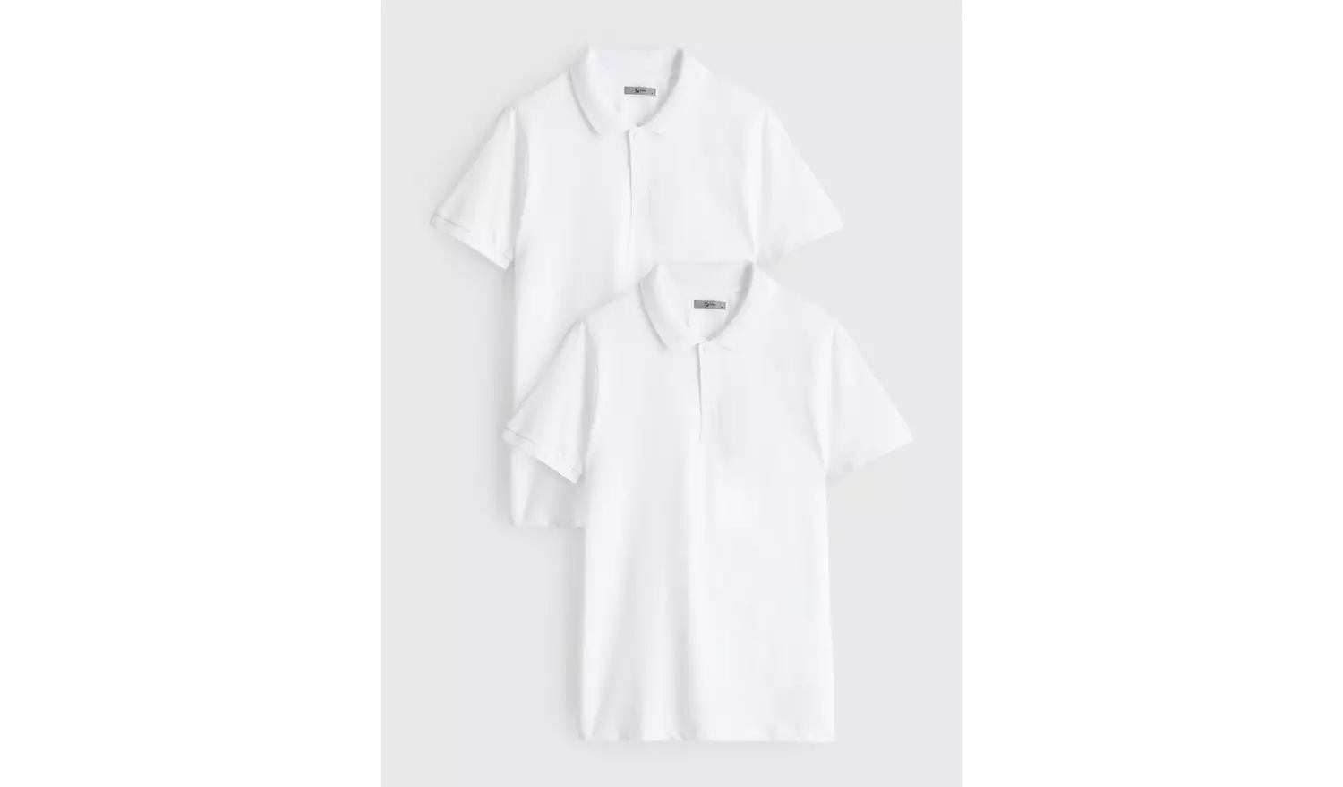 White Pique Polo Shirt 2 Pack XXXL