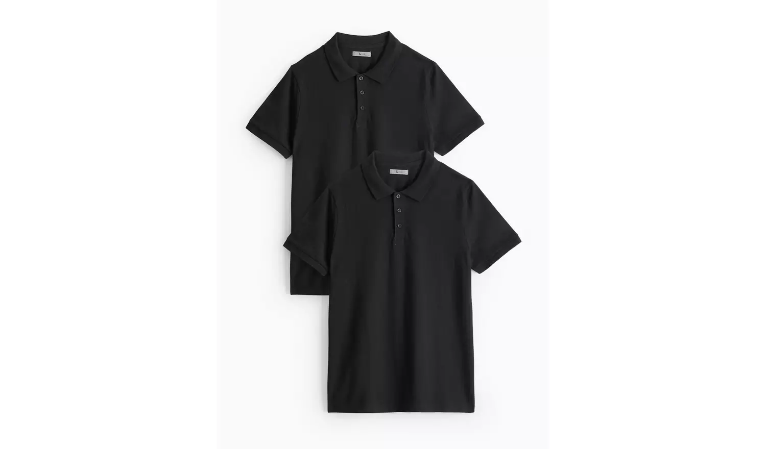 Black Pique Polo Shirt 2 Pack XXXXL