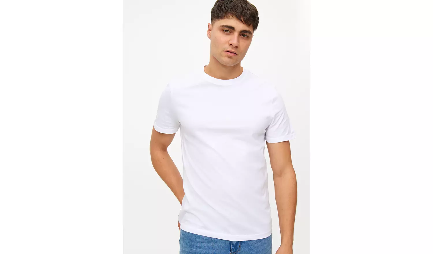 White Core Short Sleeve T-Shirt 3 Pack L