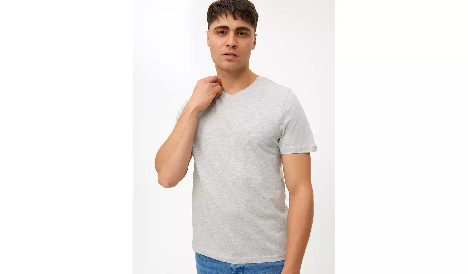 Grey Marl Core Short Sleeve T-Shirt 3 Pack XL