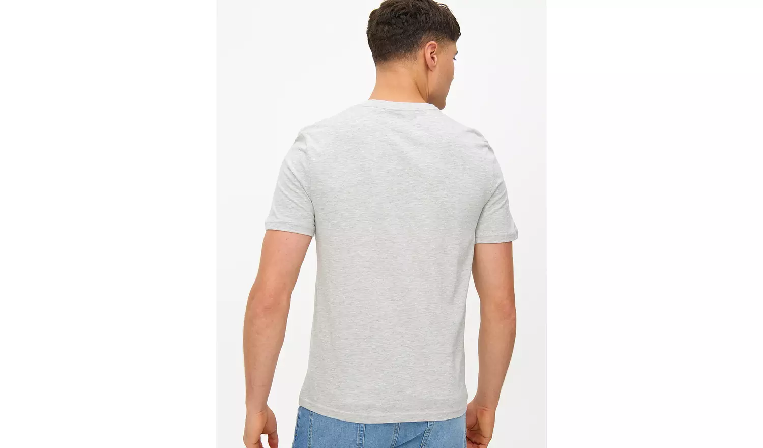 Grey Marl Core Short Sleeve T-Shirt 3 Pack S