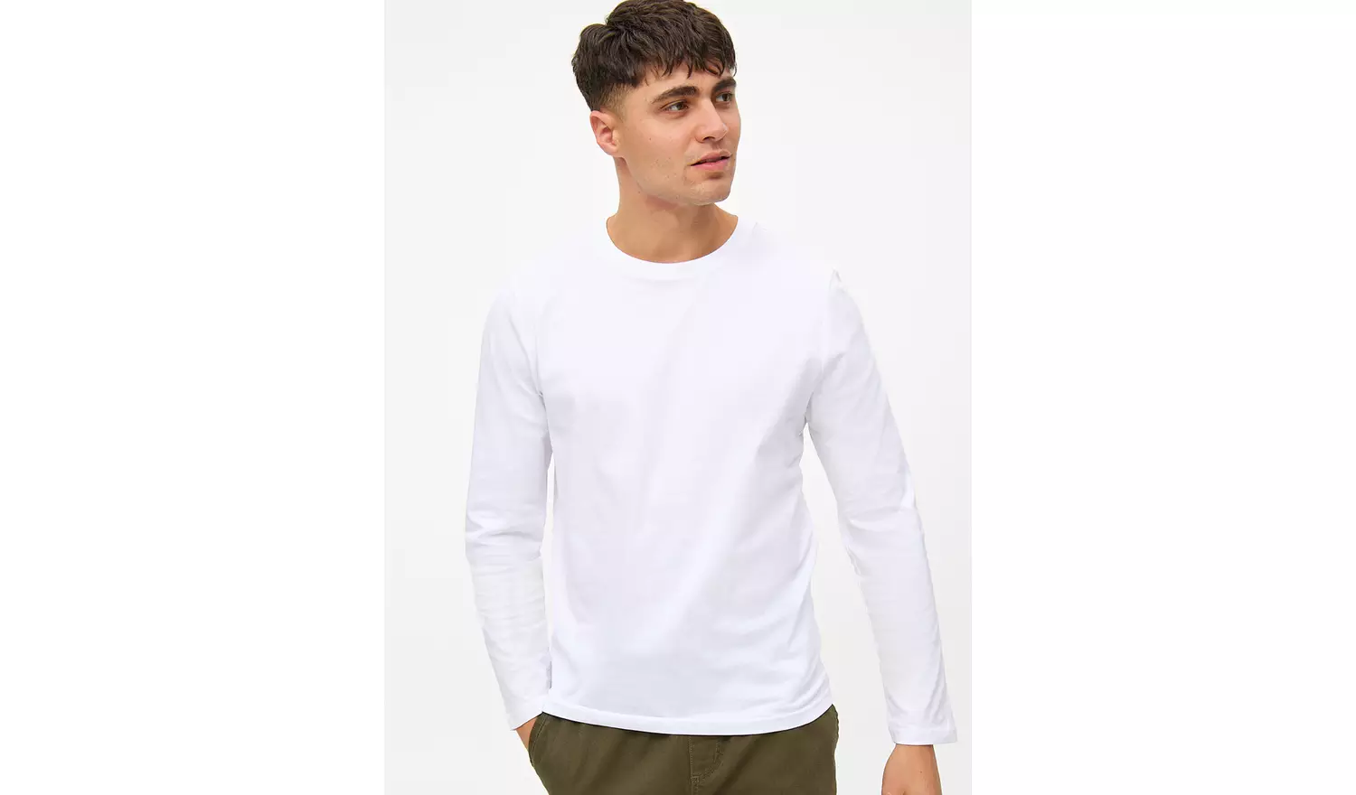 White Long Sleeve T-Shirts 2 Pack XL