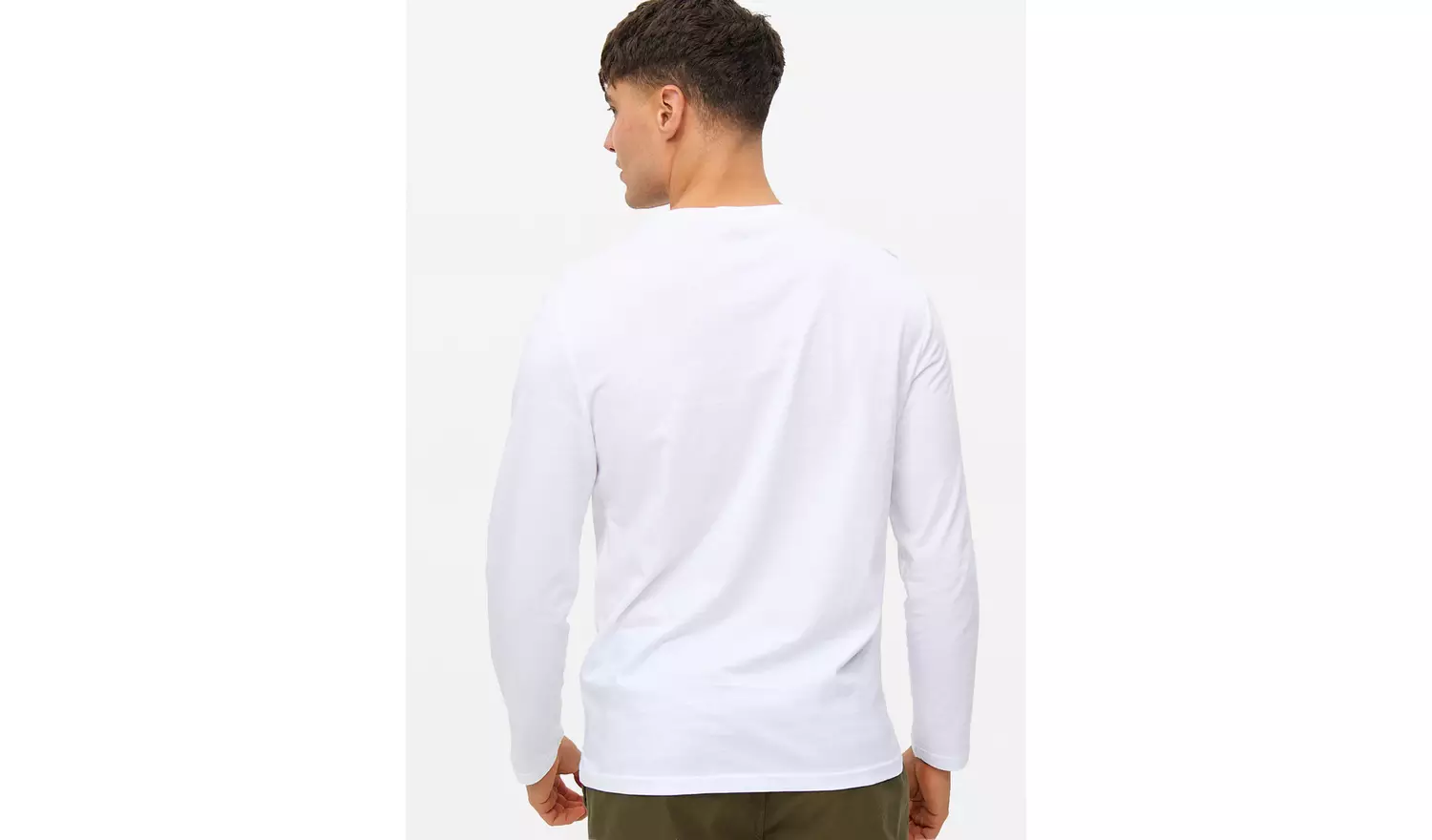 White Long Sleeve T-Shirts 2 Pack M