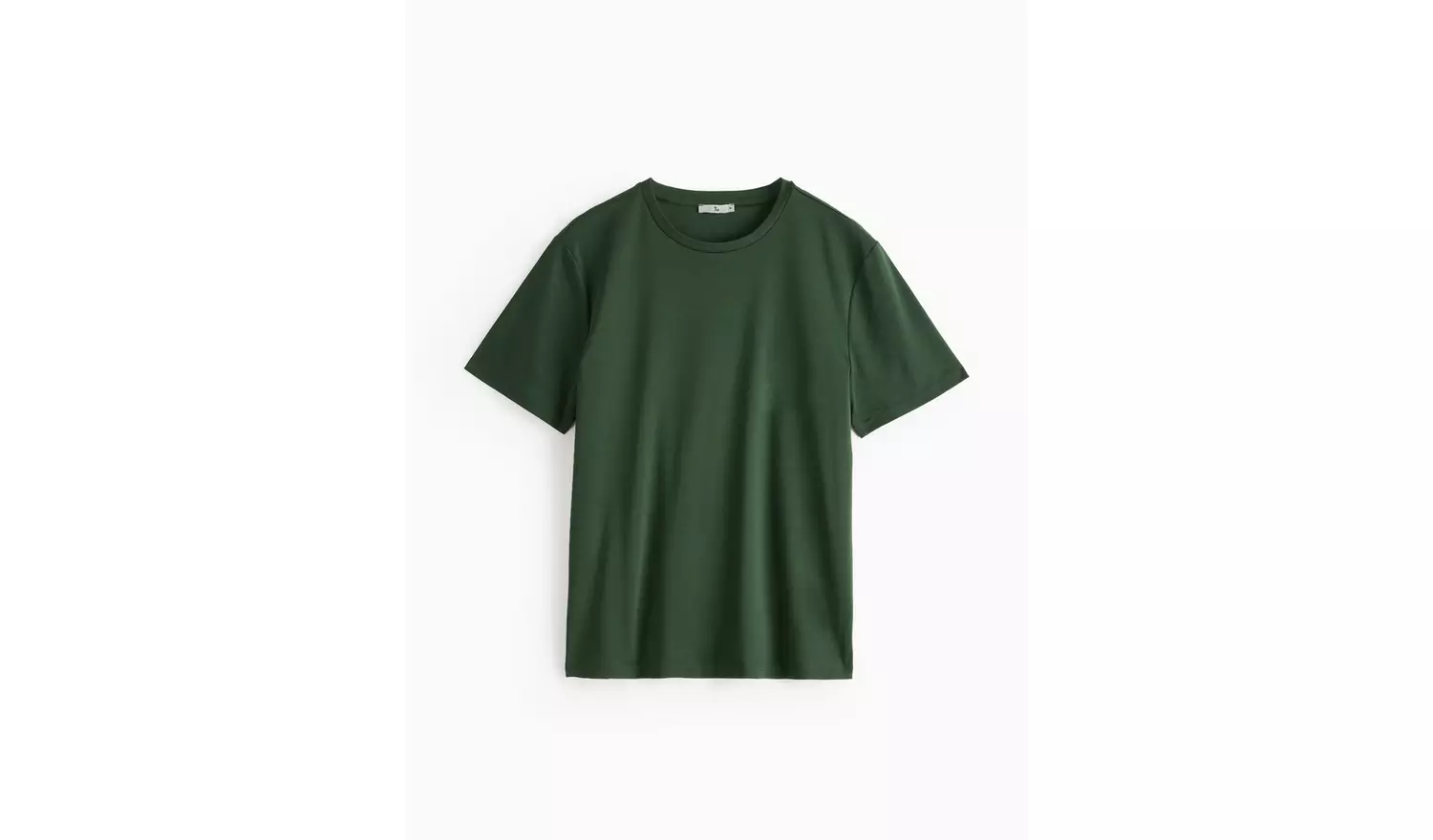 Mercerised Khaki Green Crew Neck T-Shirt XL