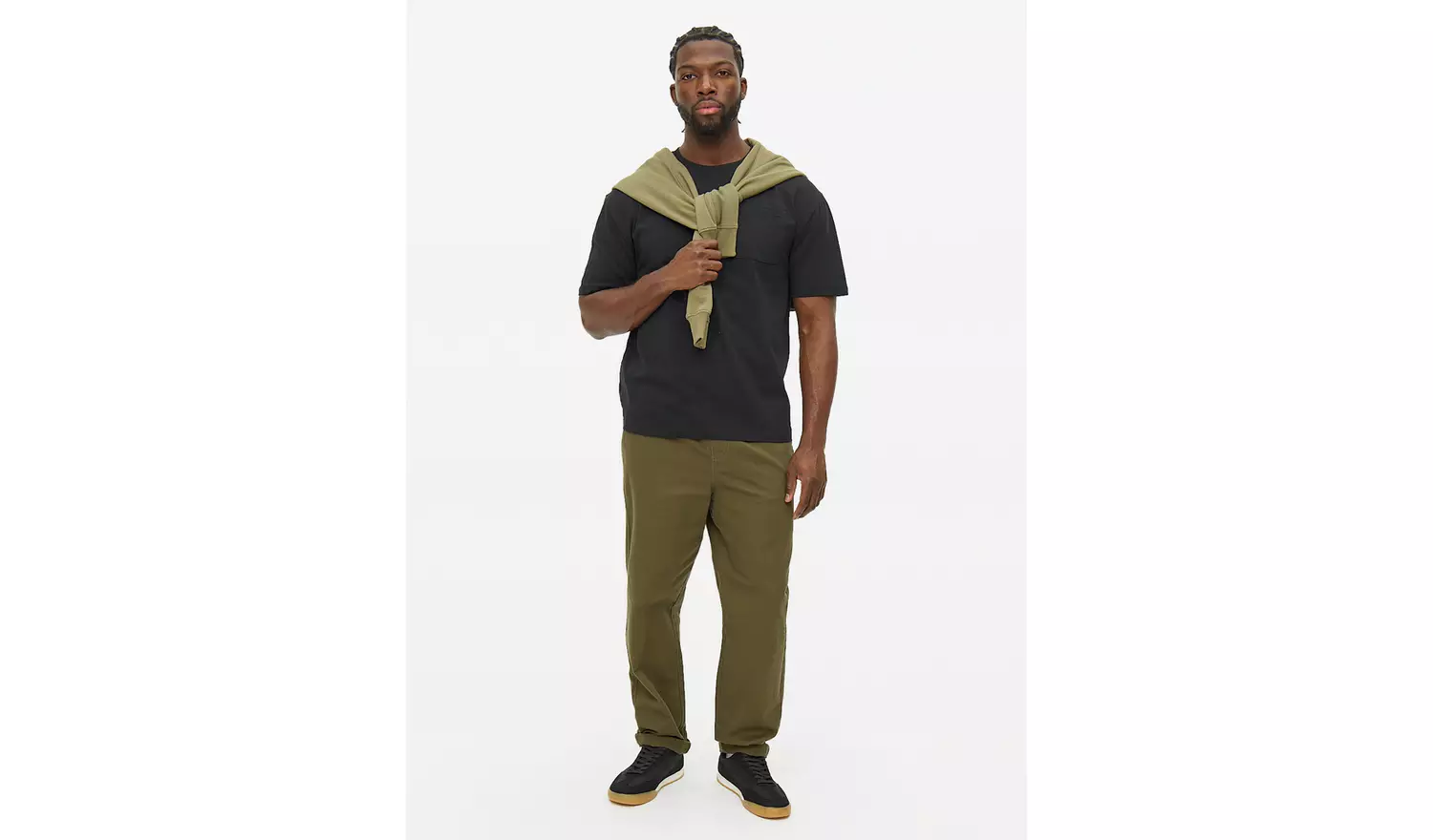 Black Relaxed Fit Pocket T-Shirt XXXXL