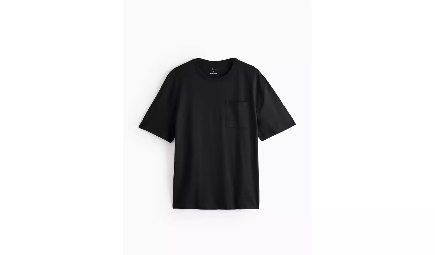 Black Relaxed Fit Pocket T-Shirt XXXXL