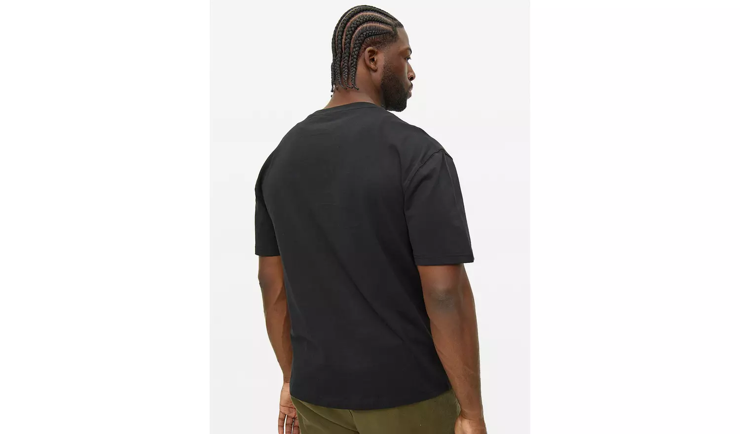 Black Relaxed Fit Pocket T-Shirt XXXL