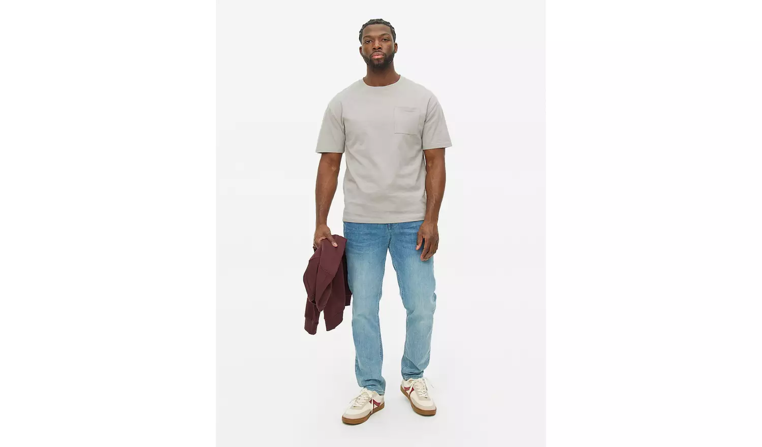 Grey Relaxed Fit Pocket T-Shirt XXXL