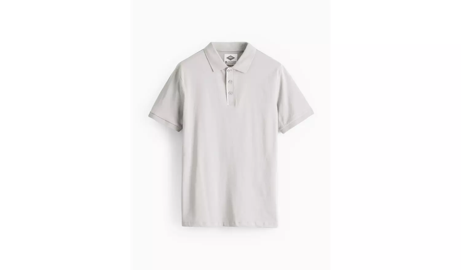 UNION WORKS Light Grey Tipped Jersey Polo Shirt XXXL