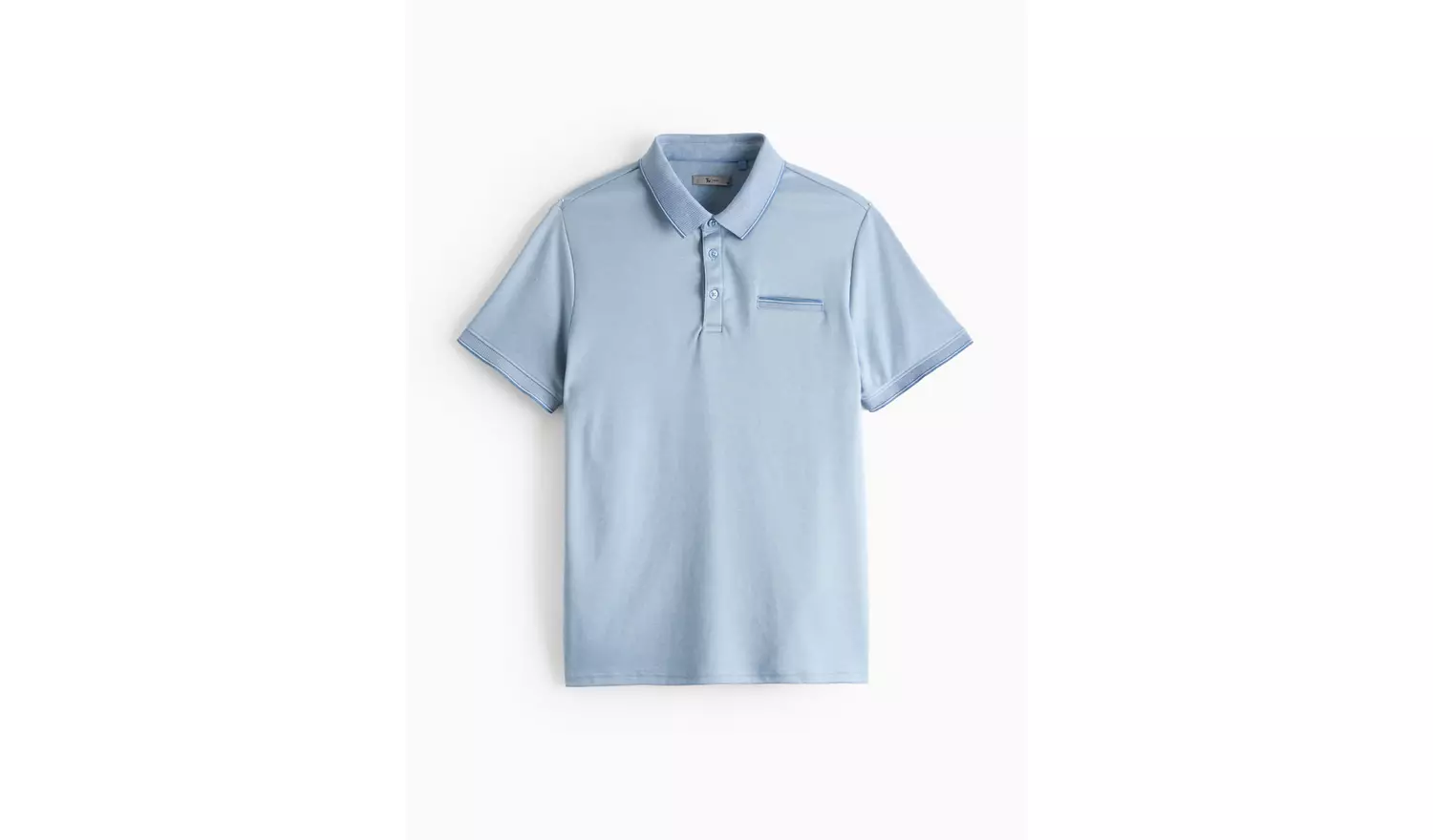 Blue Two Tone Polo Shirt M