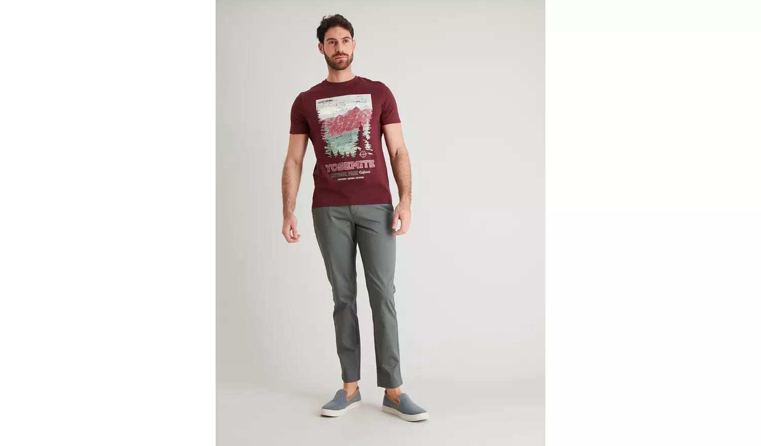 Sage Green Slim Fit Chinos With Stretch - W32 L34