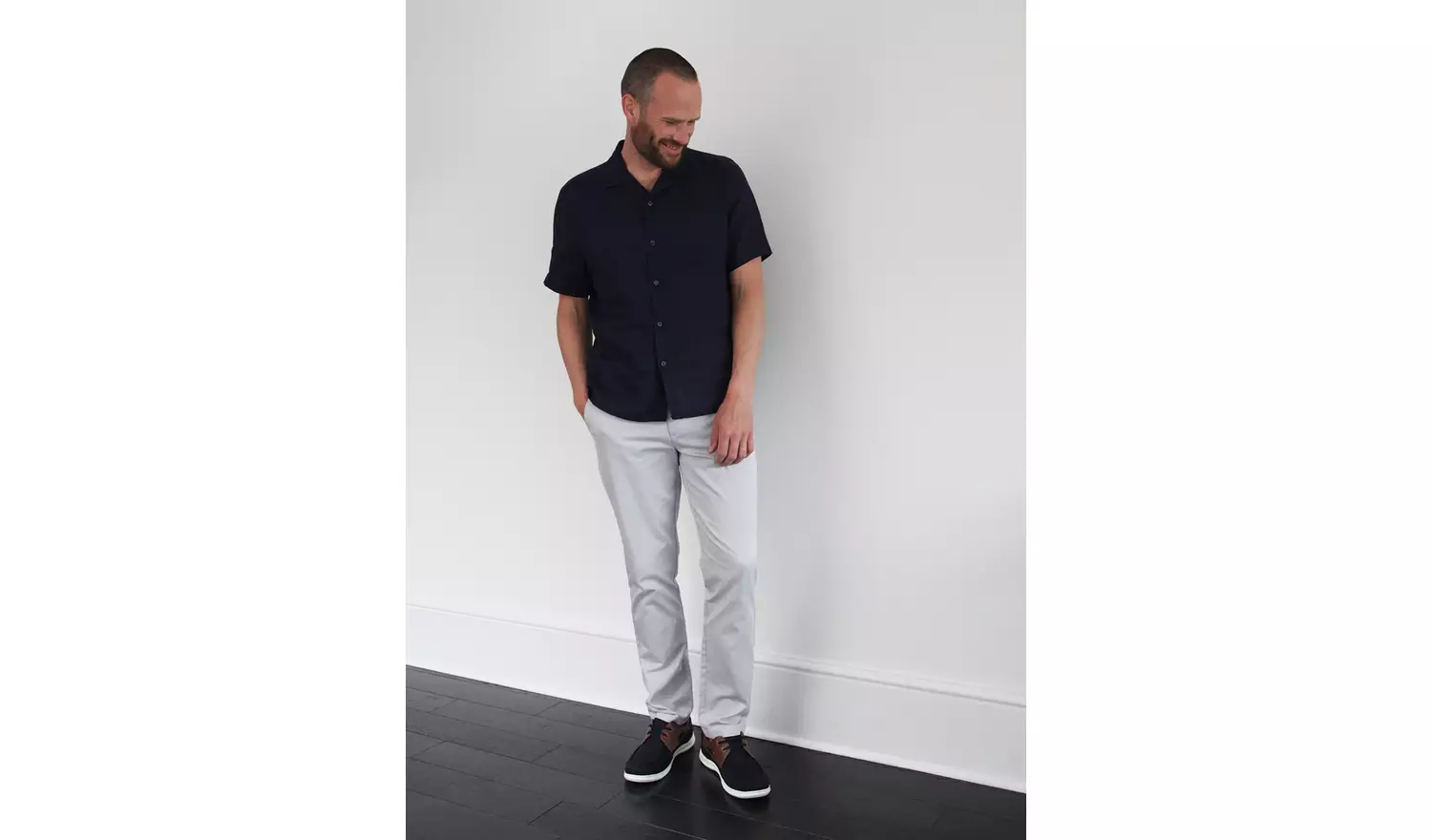 Light Grey Slim Fit Chino - W42 L34