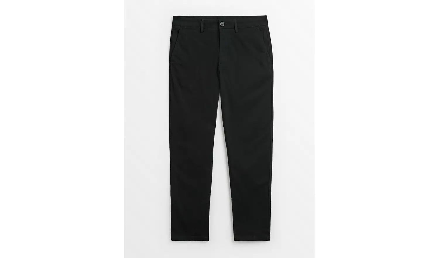 Black Skinny Fit Chino Trousers 36R