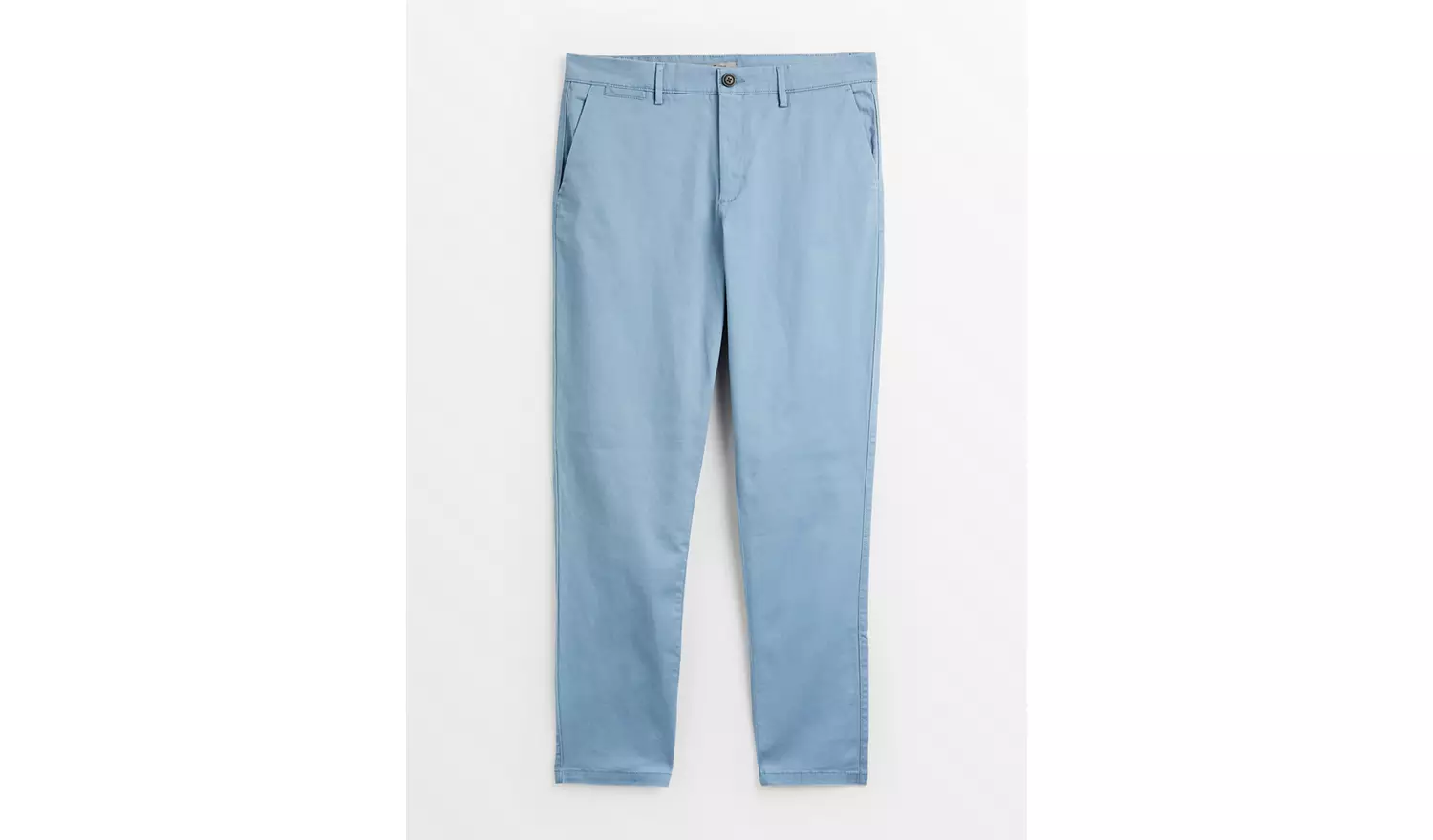 Light Blue Skinny Fit Chino Trousers36L