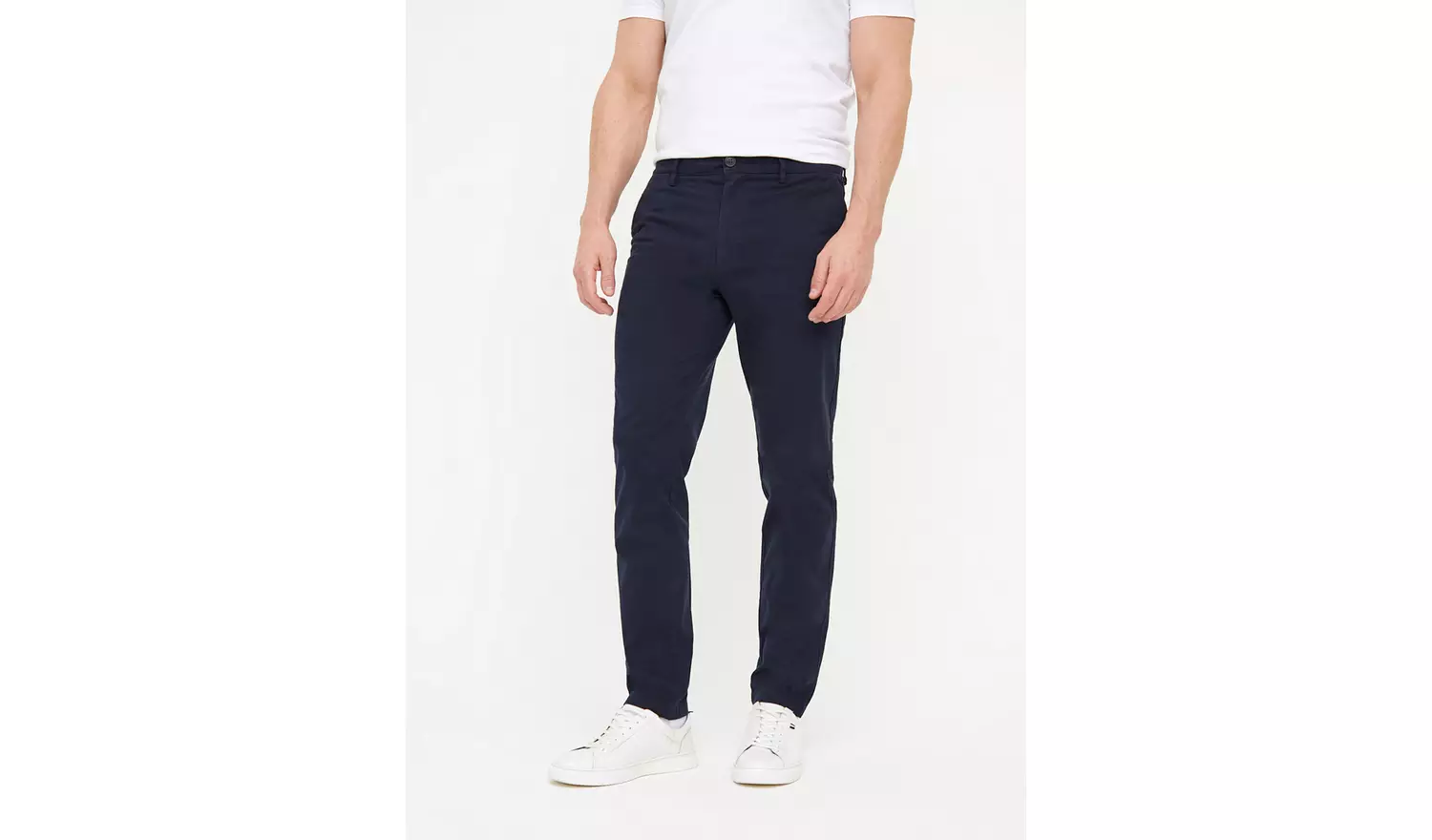 Navy Skinny Fit Chino Trousers42R