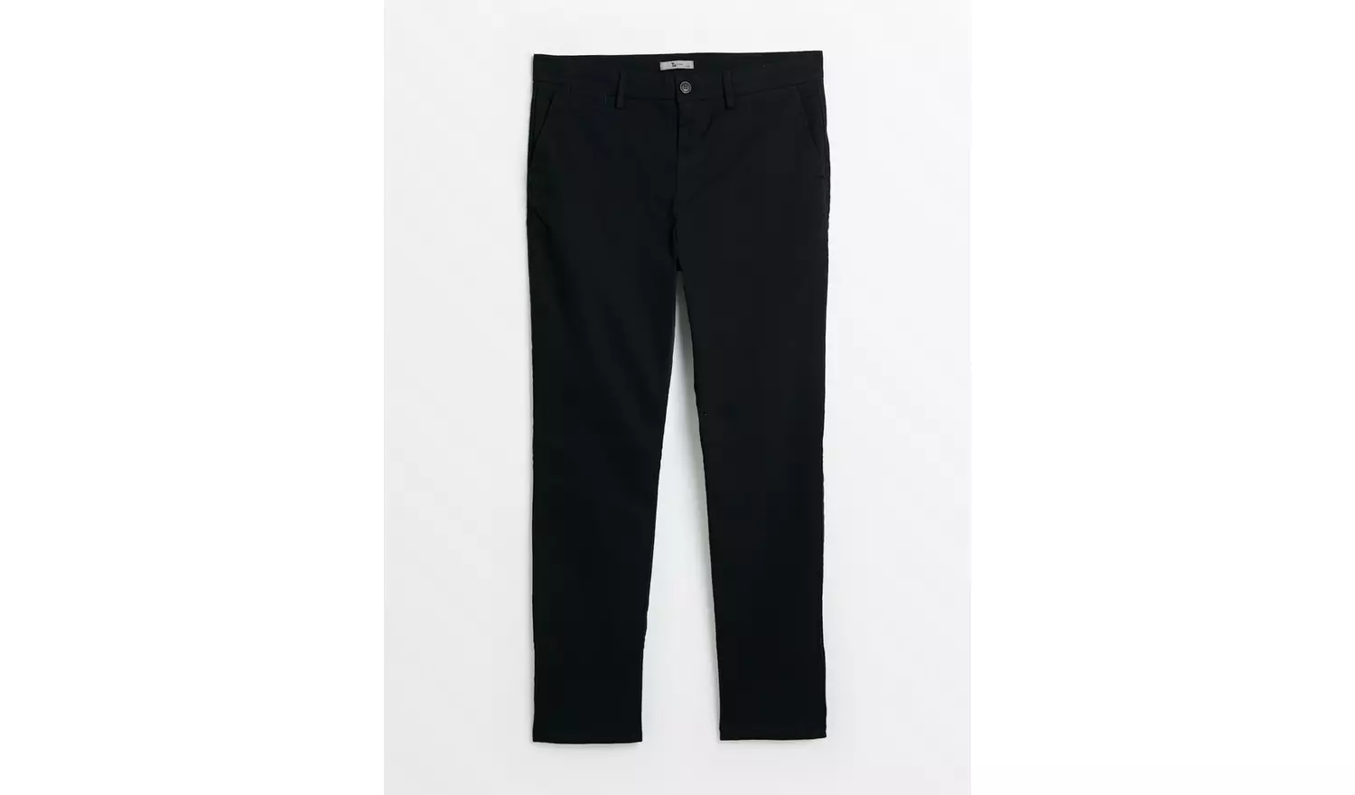 Black Slim Leg Chino With Stretch 30L