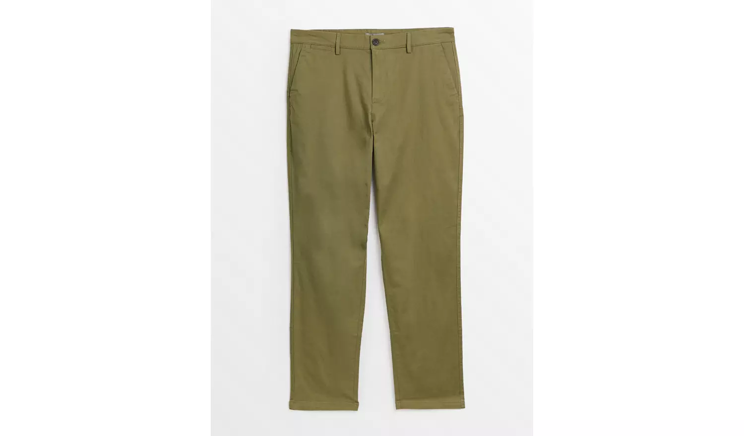 Green Straight Leg Chino Trousers 38L