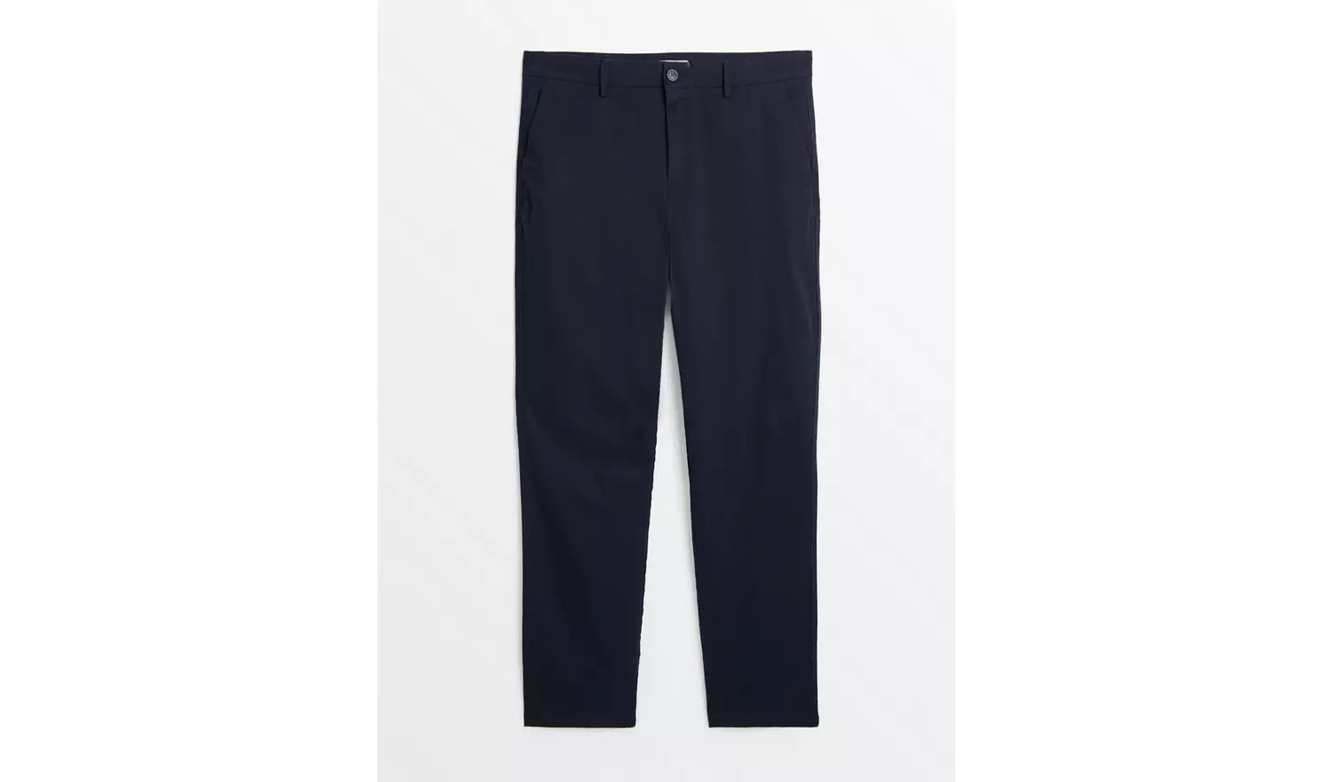 Navy Straight Leg Chino Trousers 34L