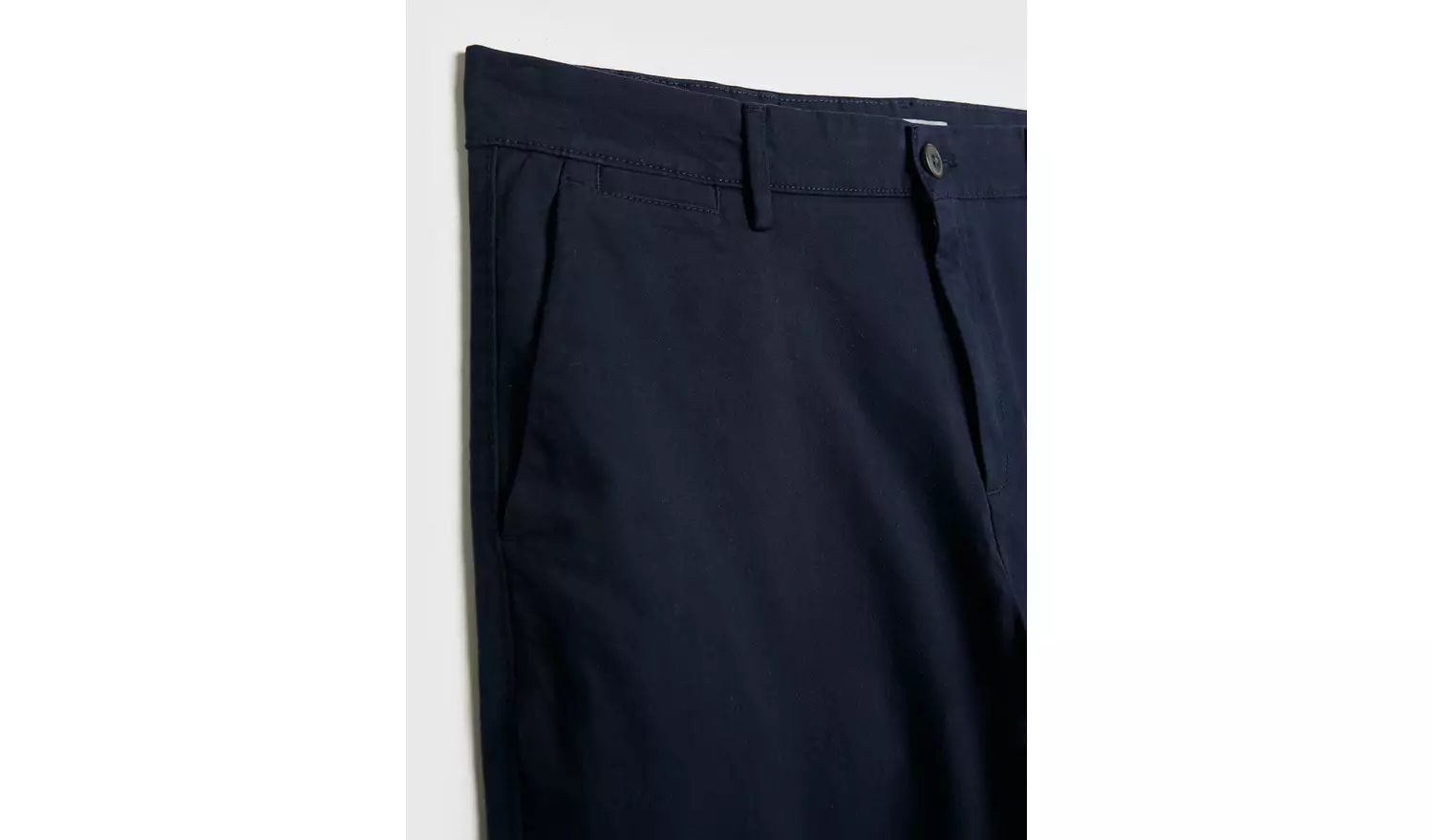 Navy Straight Leg Chino Trousers 30L
