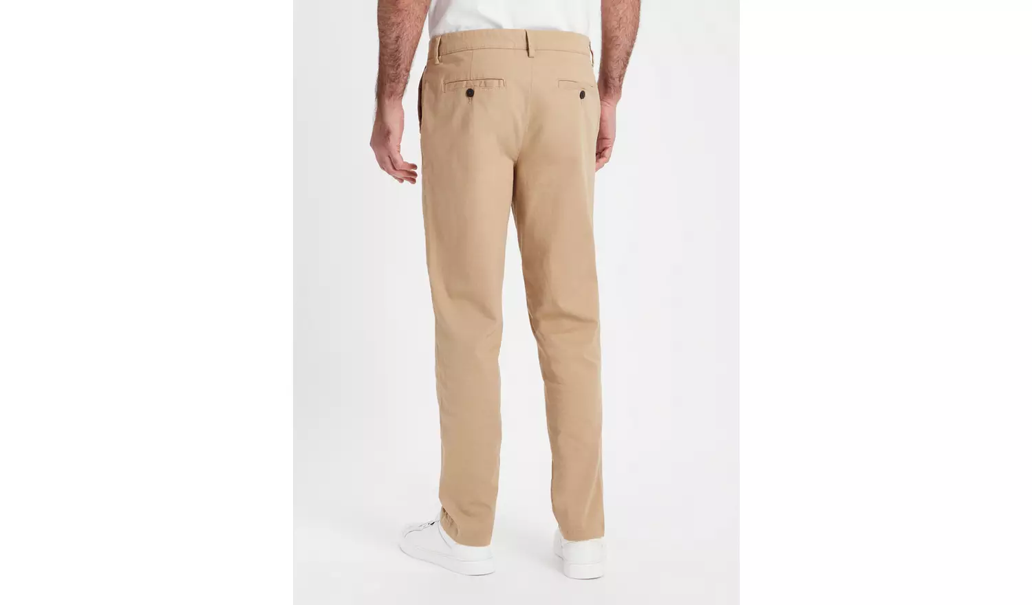 Stone Straight Leg Chino Trousers 42R