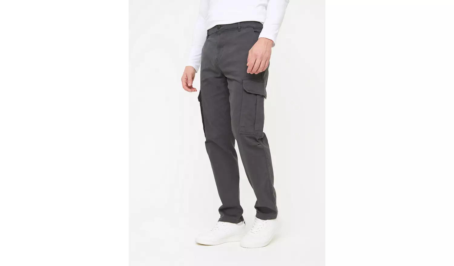 Charcoal Cargo Trousers 38S