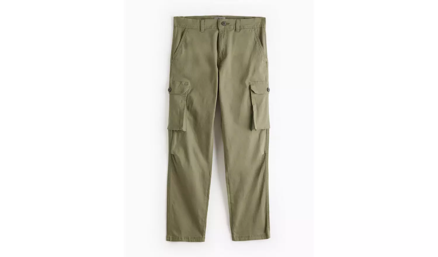 Khaki Cargo Trousers 36L