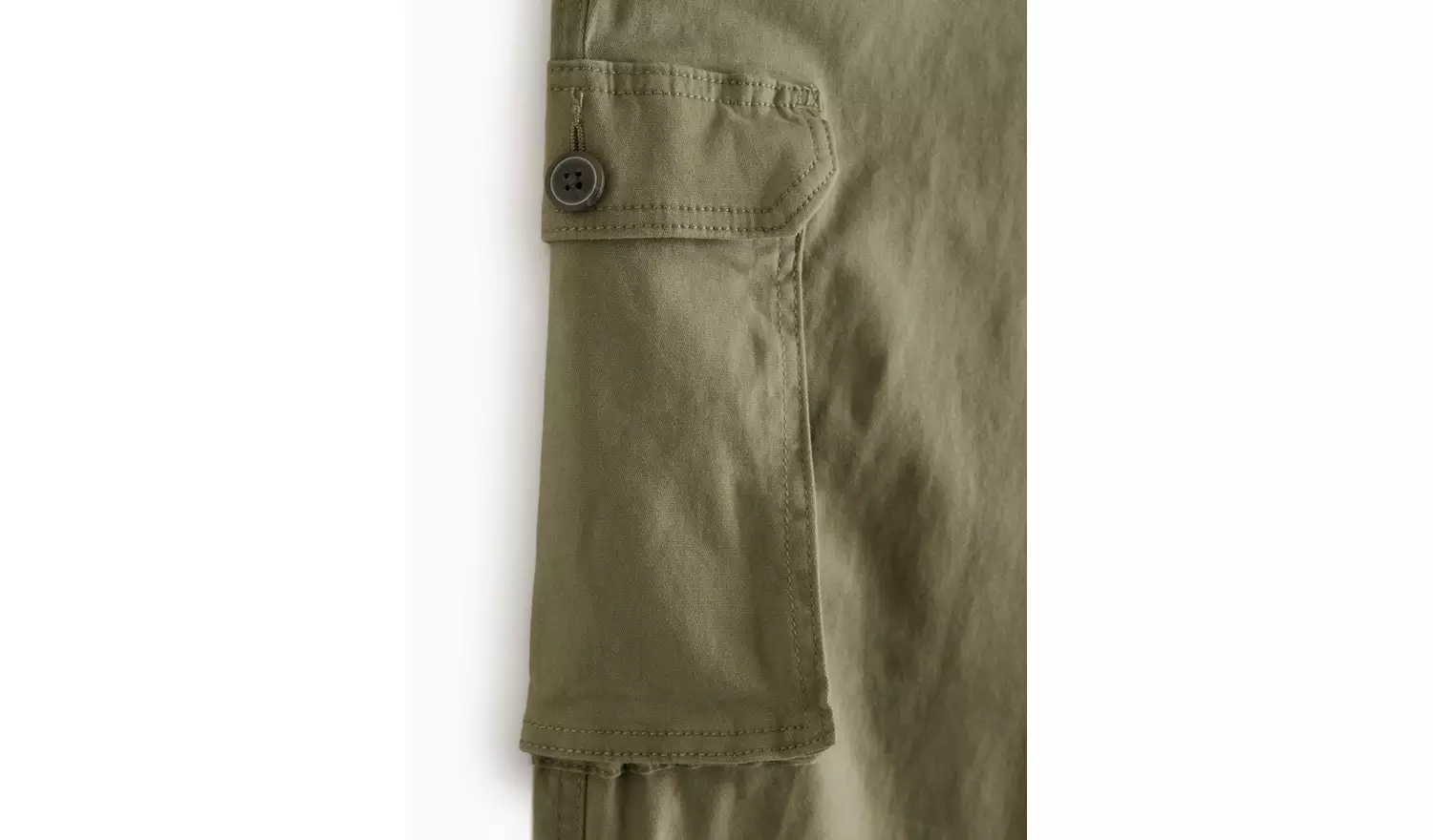 Khaki Cargo Trousers 32S