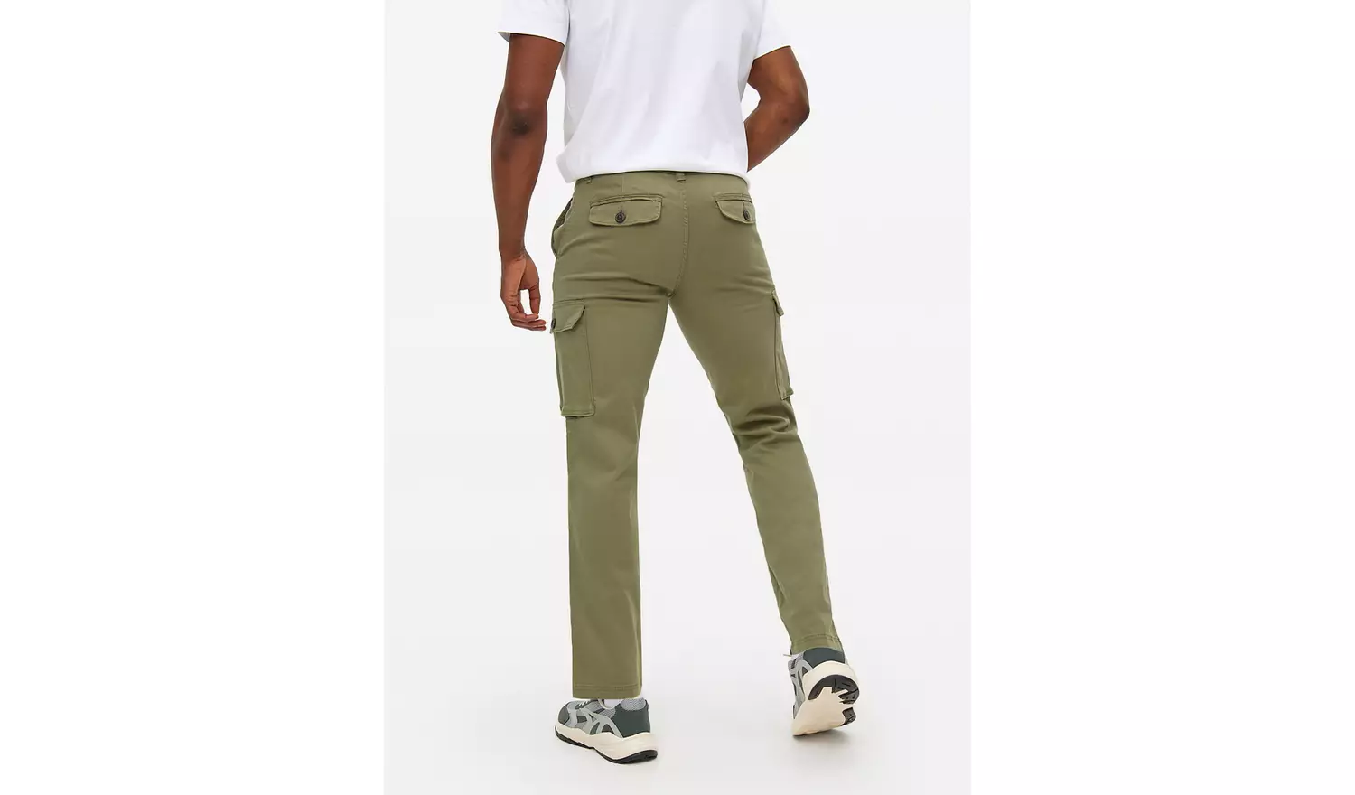 Khaki Cargo Trousers 44R