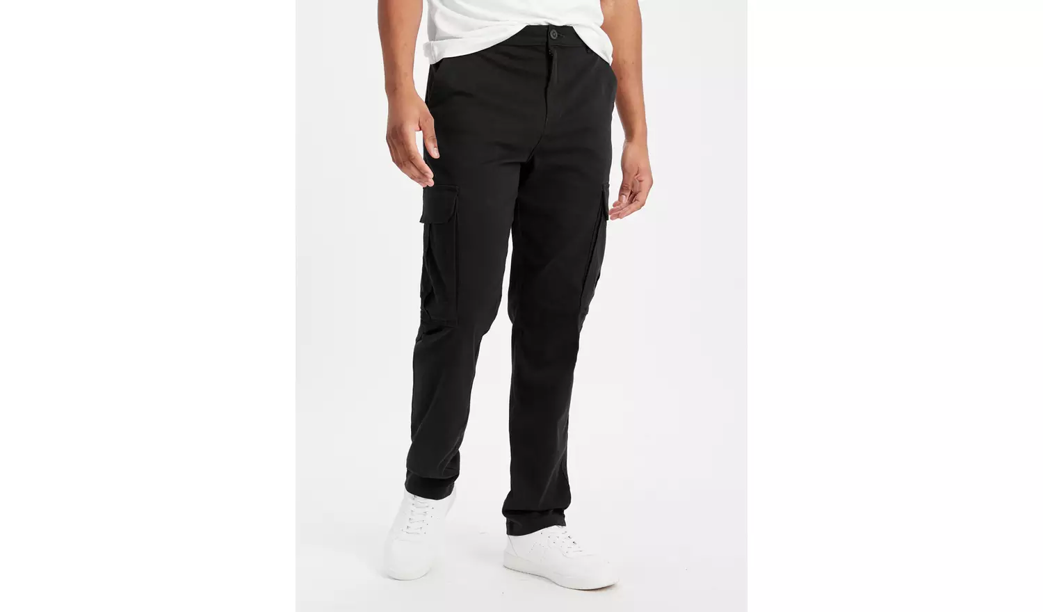 Navy Cargo Trousers 36L