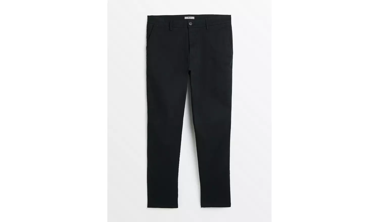 Black Straight Leg Chino Trousers 30S