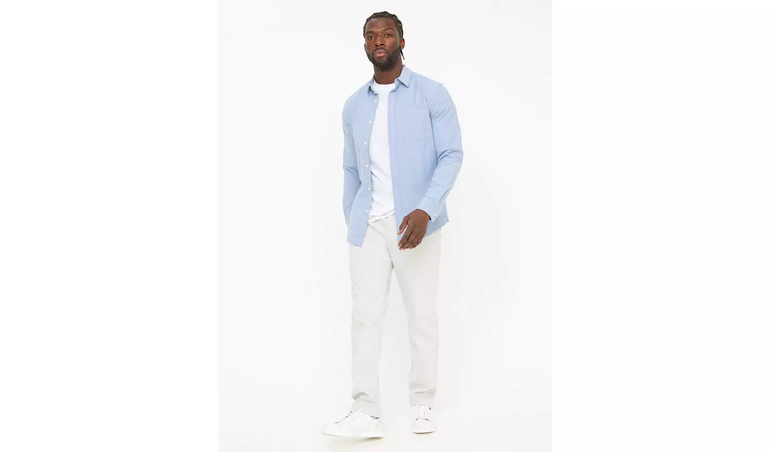 Neutral Straight Leg Chino Trousers 40R