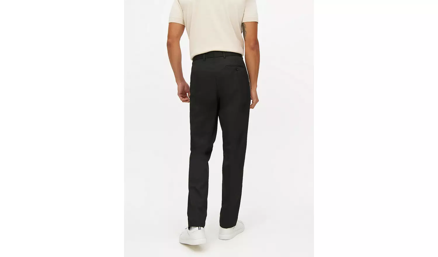 Black Slim Fit Smart TrousersW38 L33