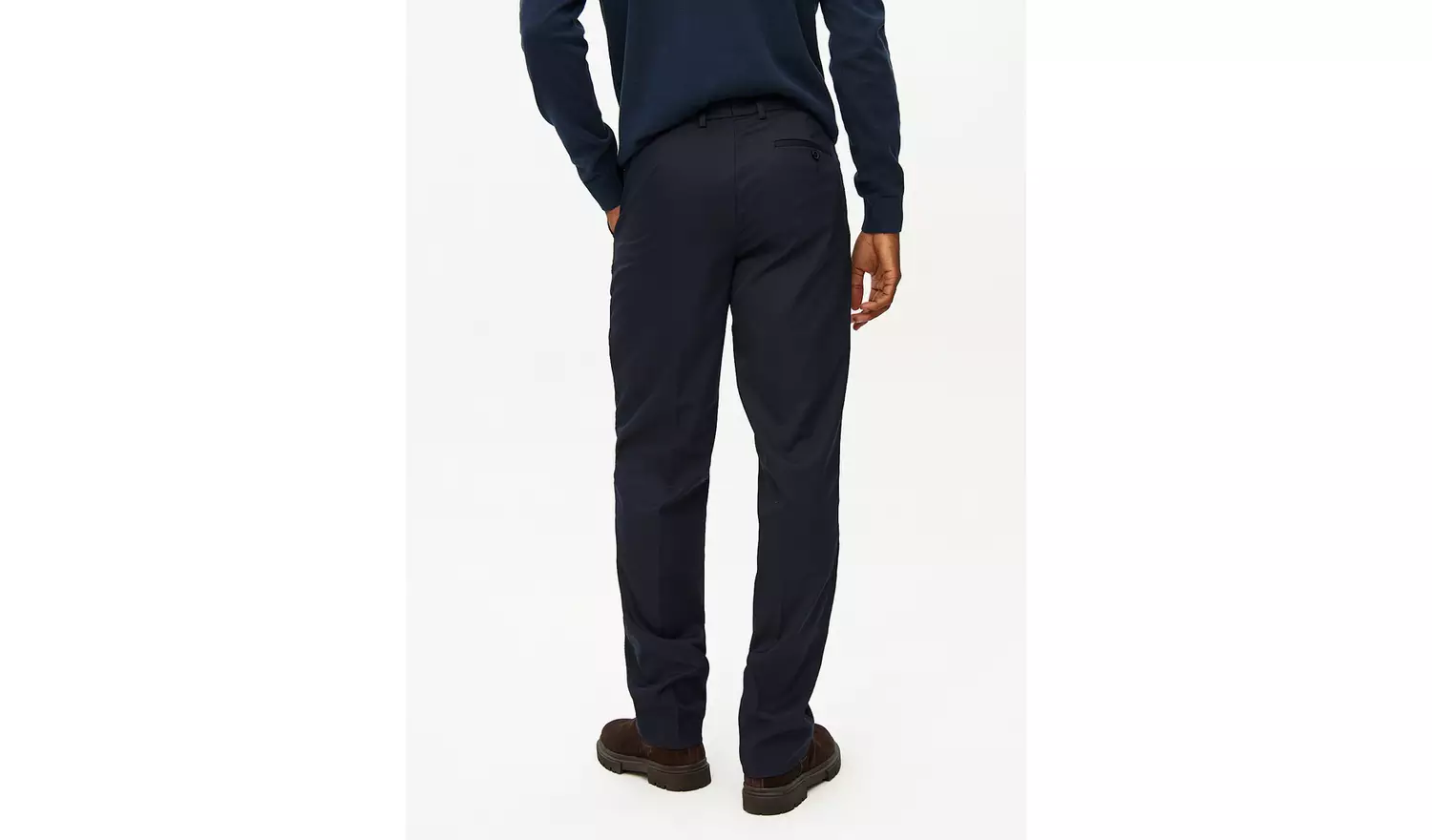 Navy Regular Fit Tailored Trousers W40 L33
