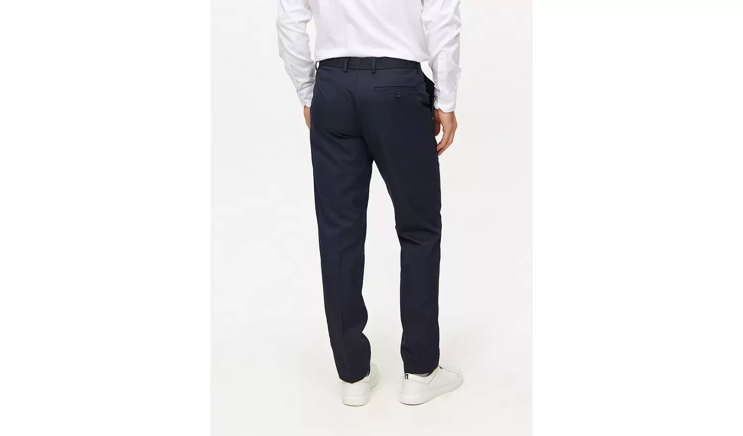 Navy Slim Fit Smart TrousersW28 L29