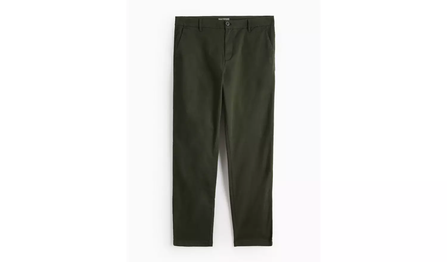 Khaki Slim Fit Chinos With Stretch 32S